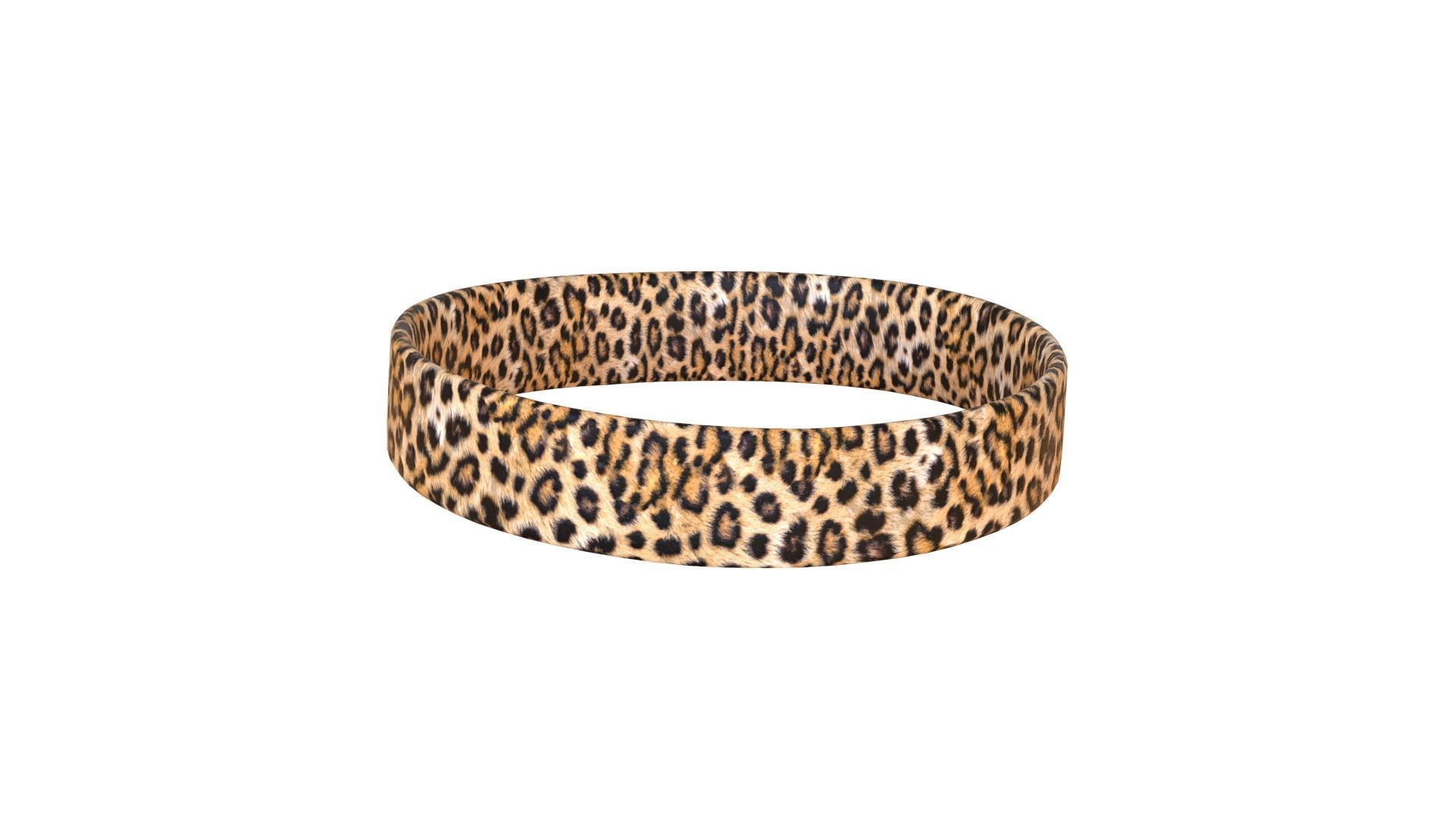 Prop127 Leopard Headband Low-poly 3D model_1