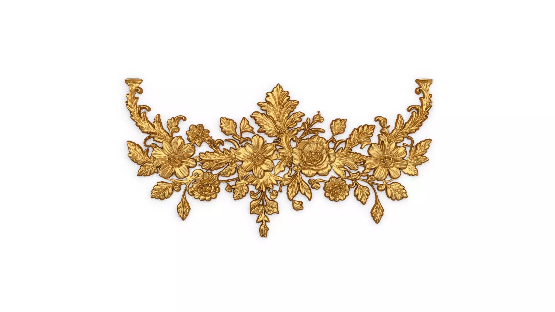 Classic decor ornament carved 60 3D model_0