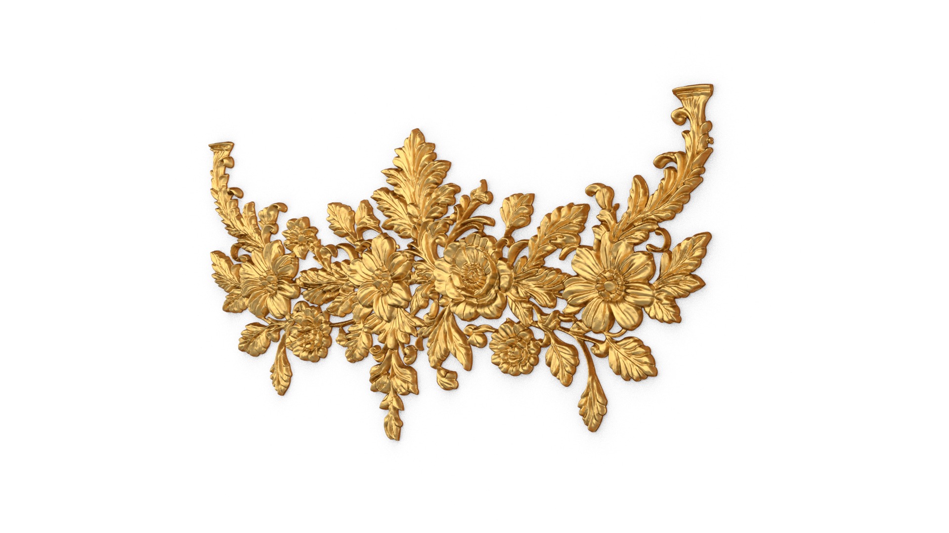 Classic decor ornament carved 60 3D model_1
