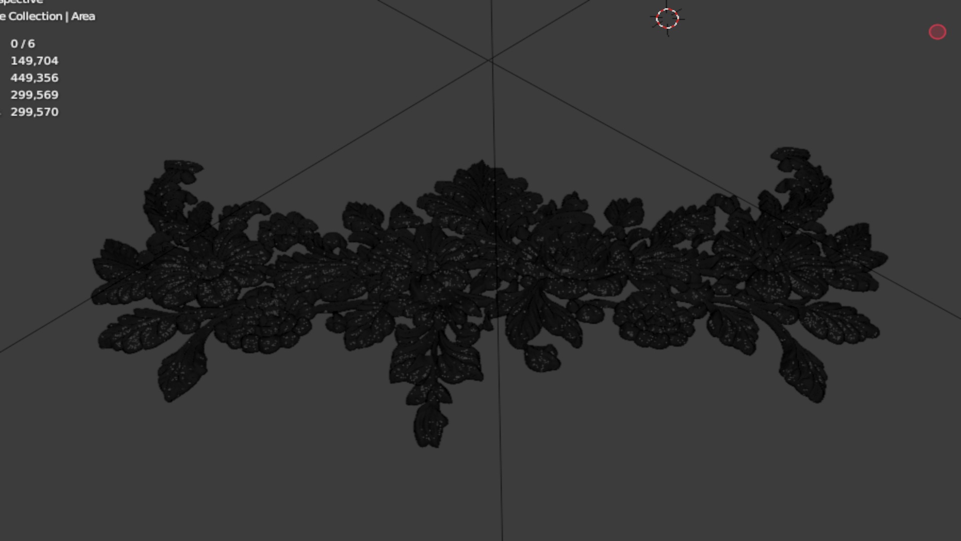 Classic decor ornament carved 60 3D model_7