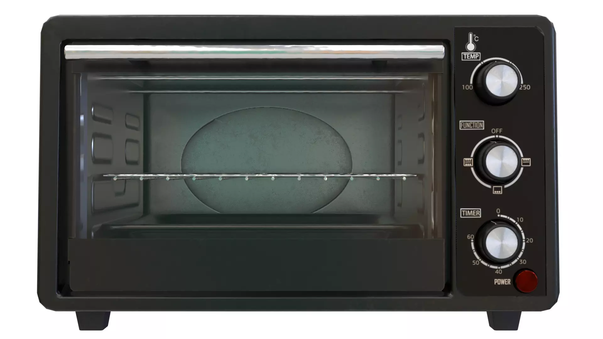 Microwave Oven Low-poly 3D model_0