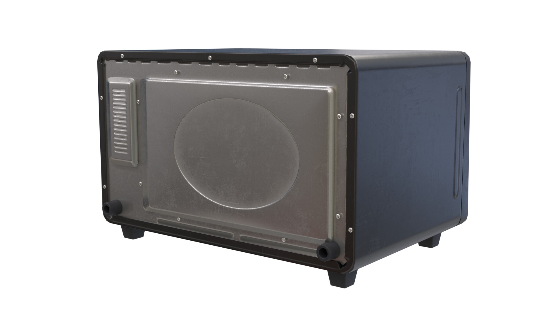 Microwave Oven Low-poly 3D model_5