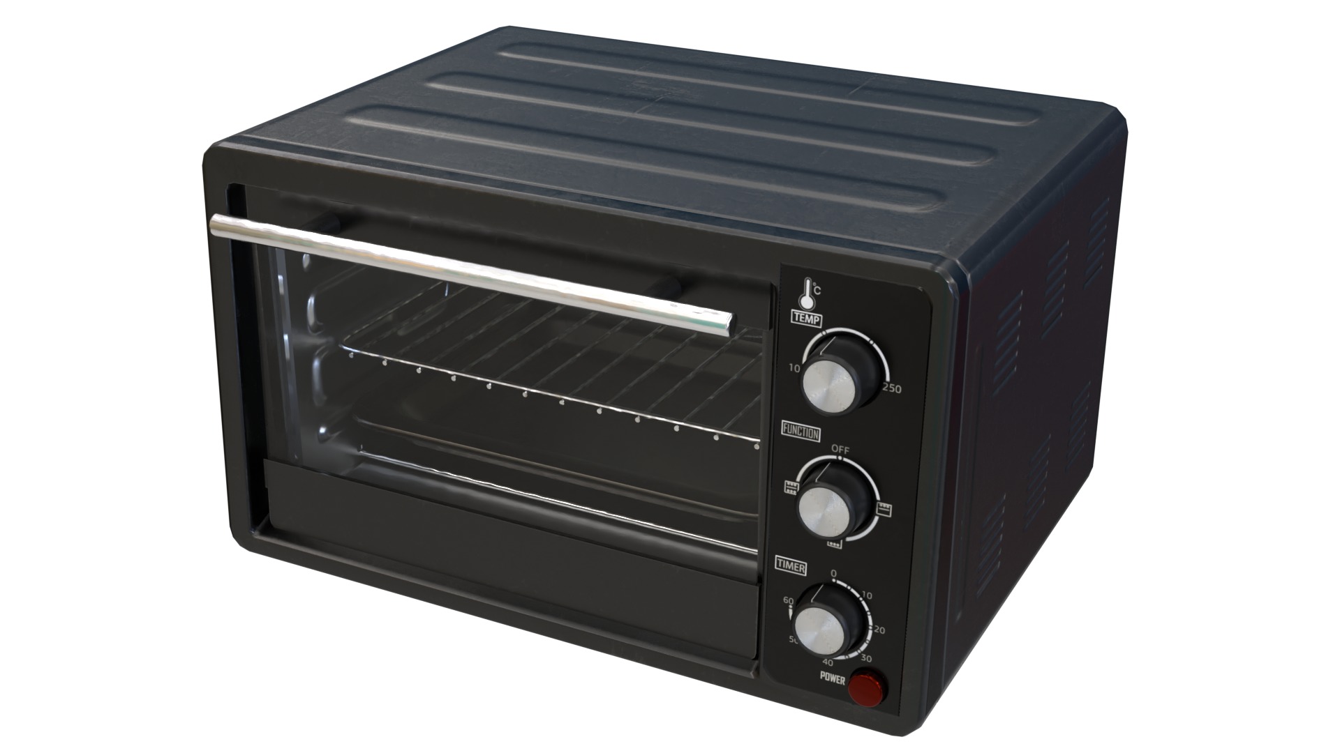 Microwave Oven Low-poly 3D model_1