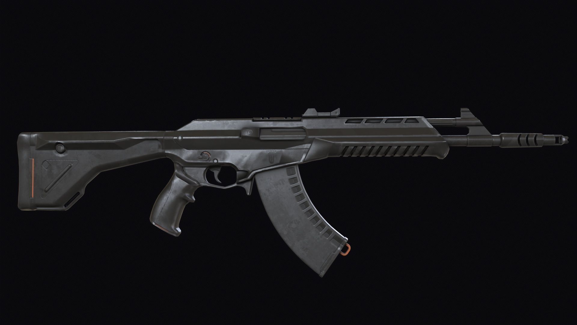 Valorant Vandal Assault Rifle PBR Low-poly 3D model_3