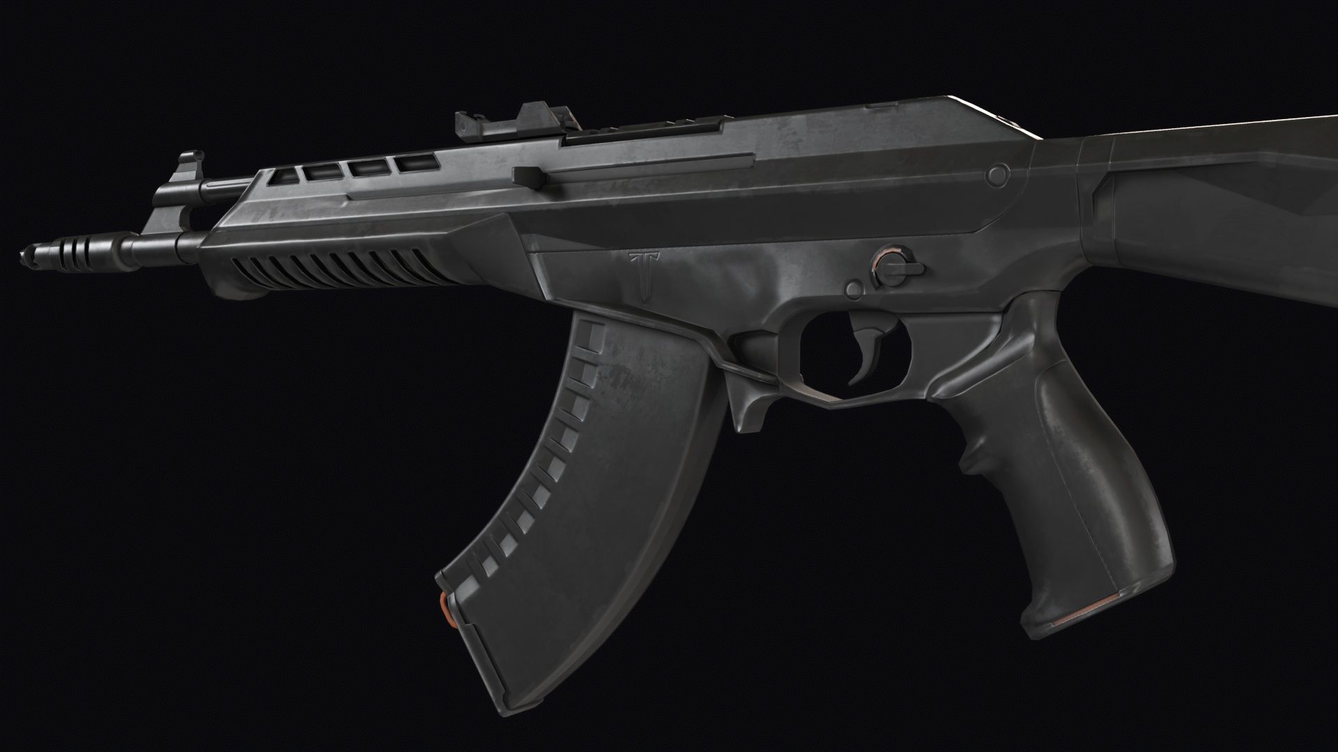 Valorant Vandal Assault Rifle PBR Low-poly 3D model_4