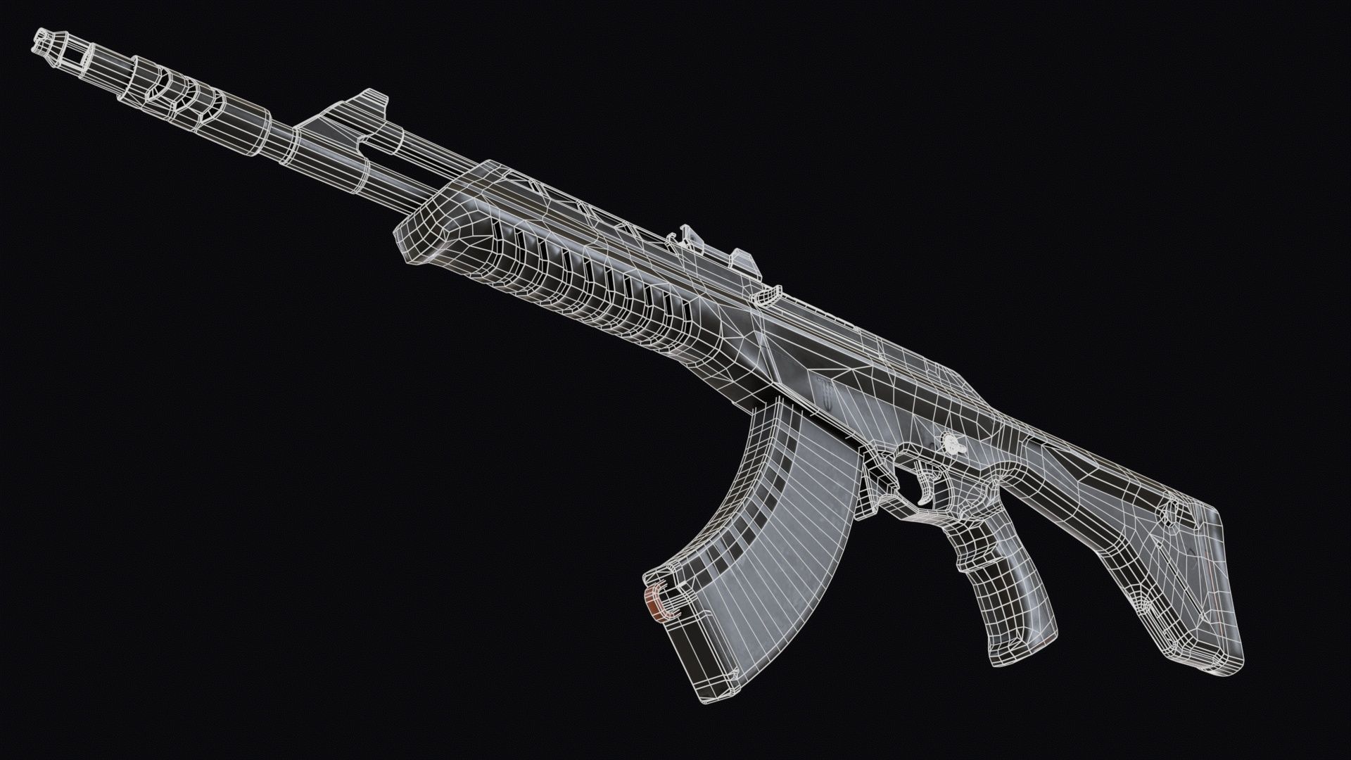 Valorant Vandal Assault Rifle PBR Low-poly 3D model_15