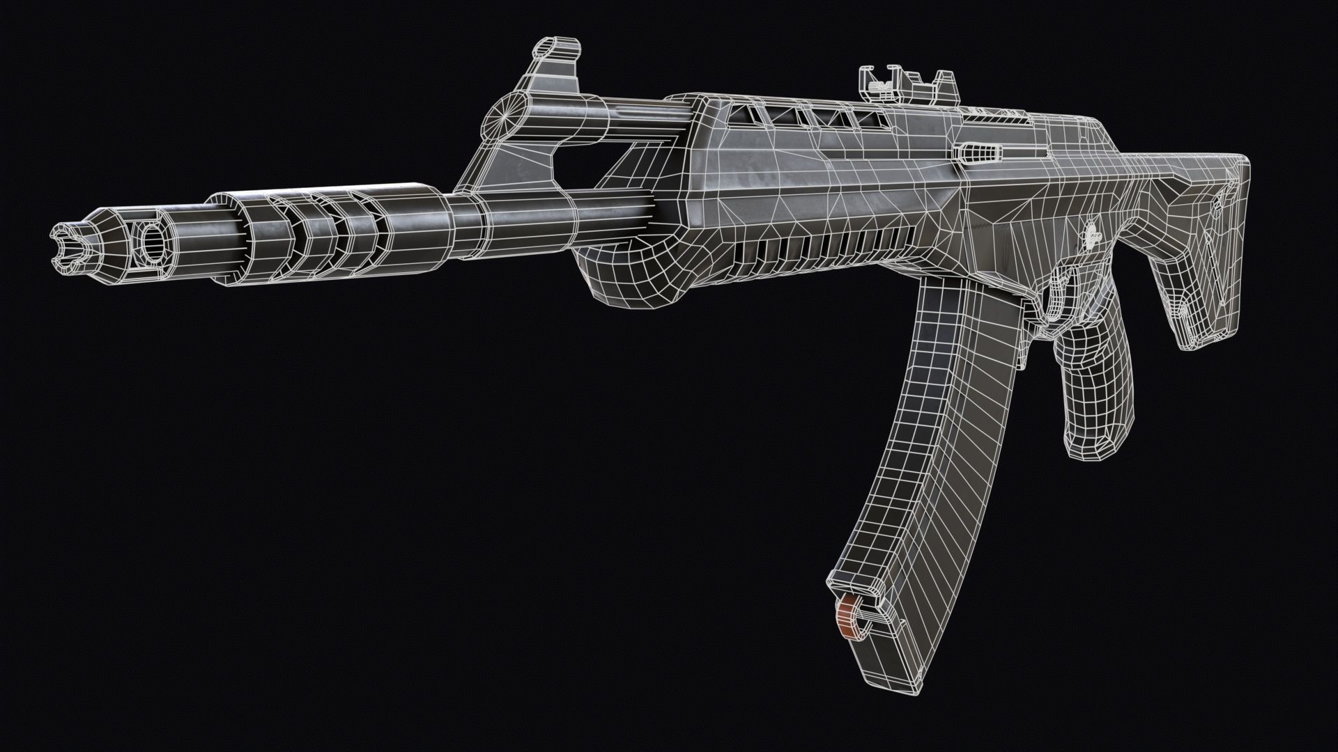 Valorant Vandal Assault Rifle PBR Low-poly 3D model_14