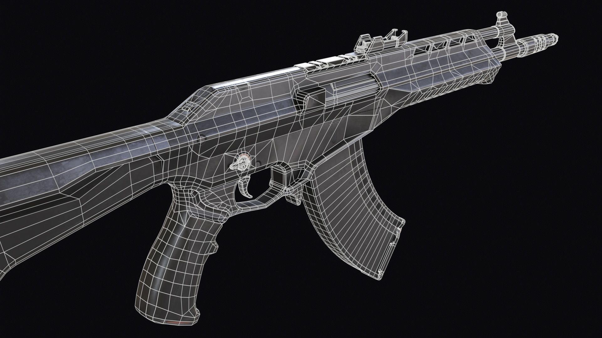 Valorant Vandal Assault Rifle PBR Low-poly 3D model_13