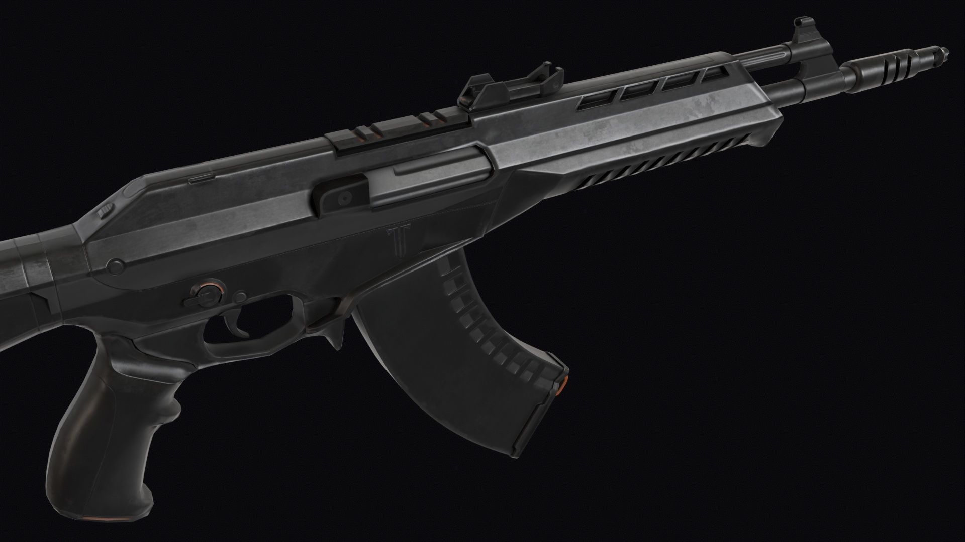 Valorant Vandal Assault Rifle PBR Low-poly 3D model_5