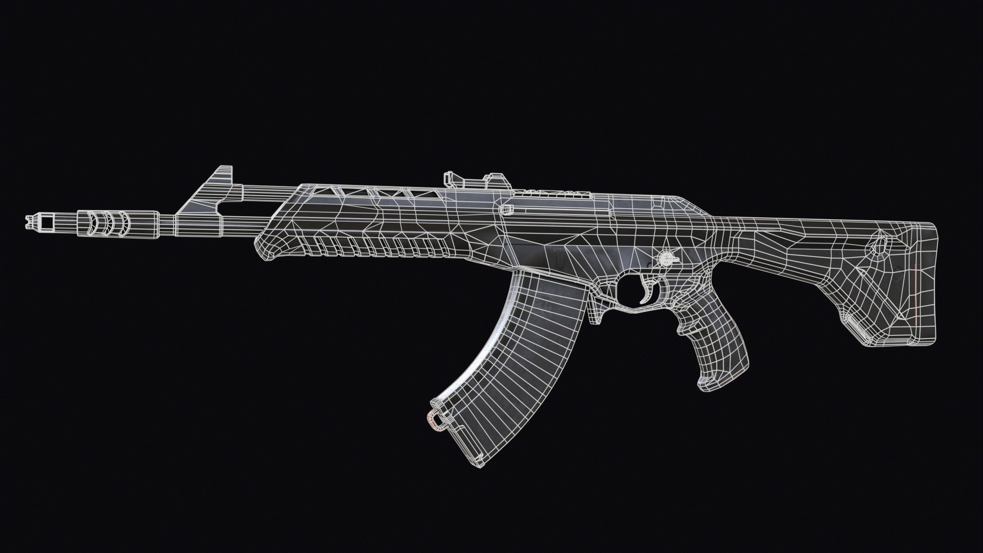 Valorant Vandal Assault Rifle PBR Low-poly 3D model_12