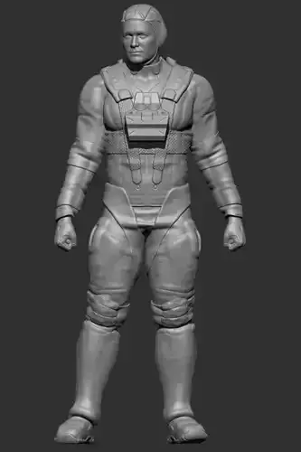 MaK STL Scale Figure Pilot Male