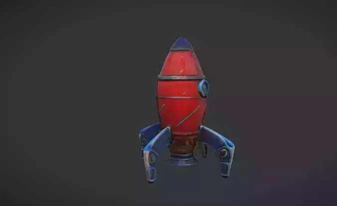 Rocket  3D Game Ready Model