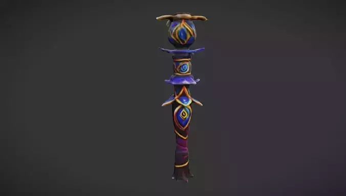Mystic Totem 3D Game Ready Model