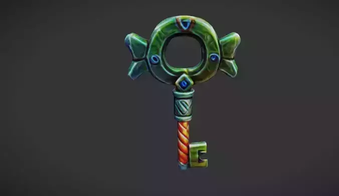 Mystic Key  3D Game Ready Model
