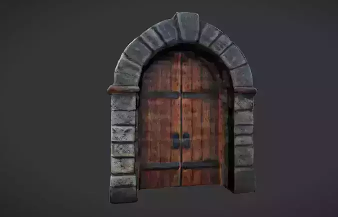 Medieval Archway Door