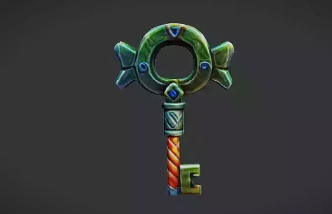 fantasy key  3D Game Ready Model