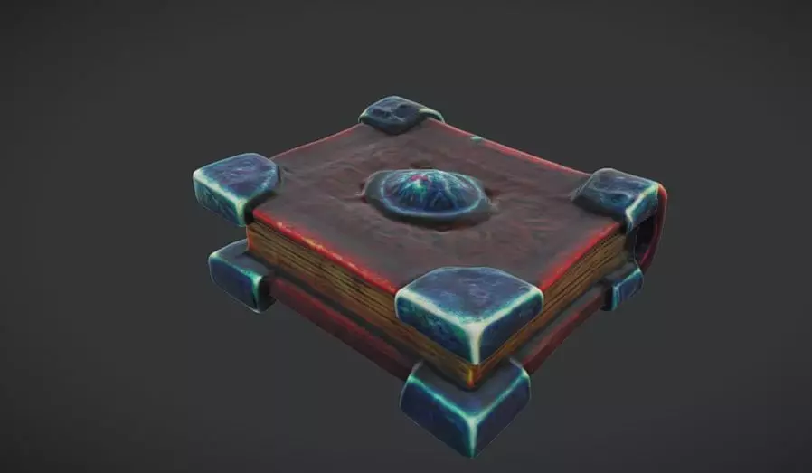 fantasy Book 3D model_0