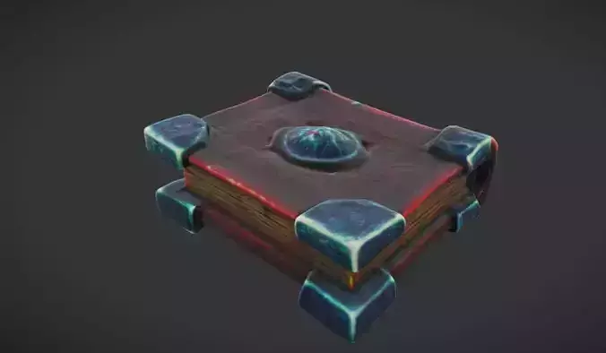 fantasy Book  3D Game Ready Model