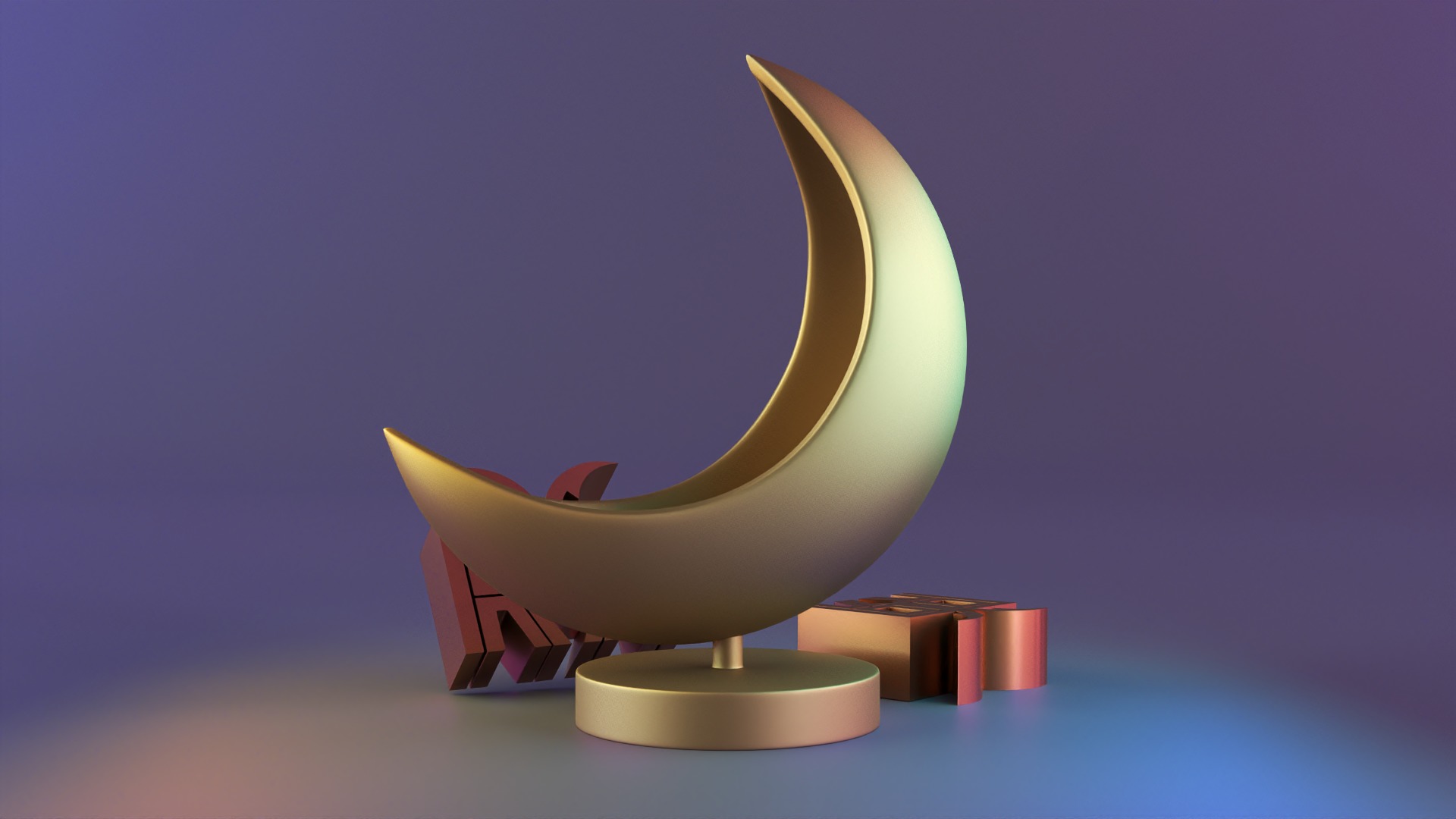 Moon Crescent Vase 3D print model_1