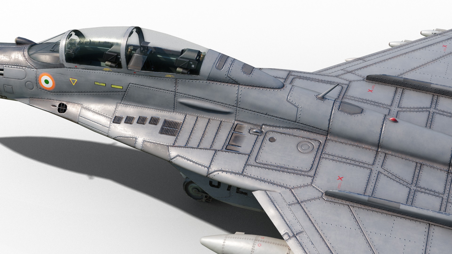 Mikoyan-Gurevich MiG-29Kub Mig29Kub shipboard aircraft Low-poly 3D model_18