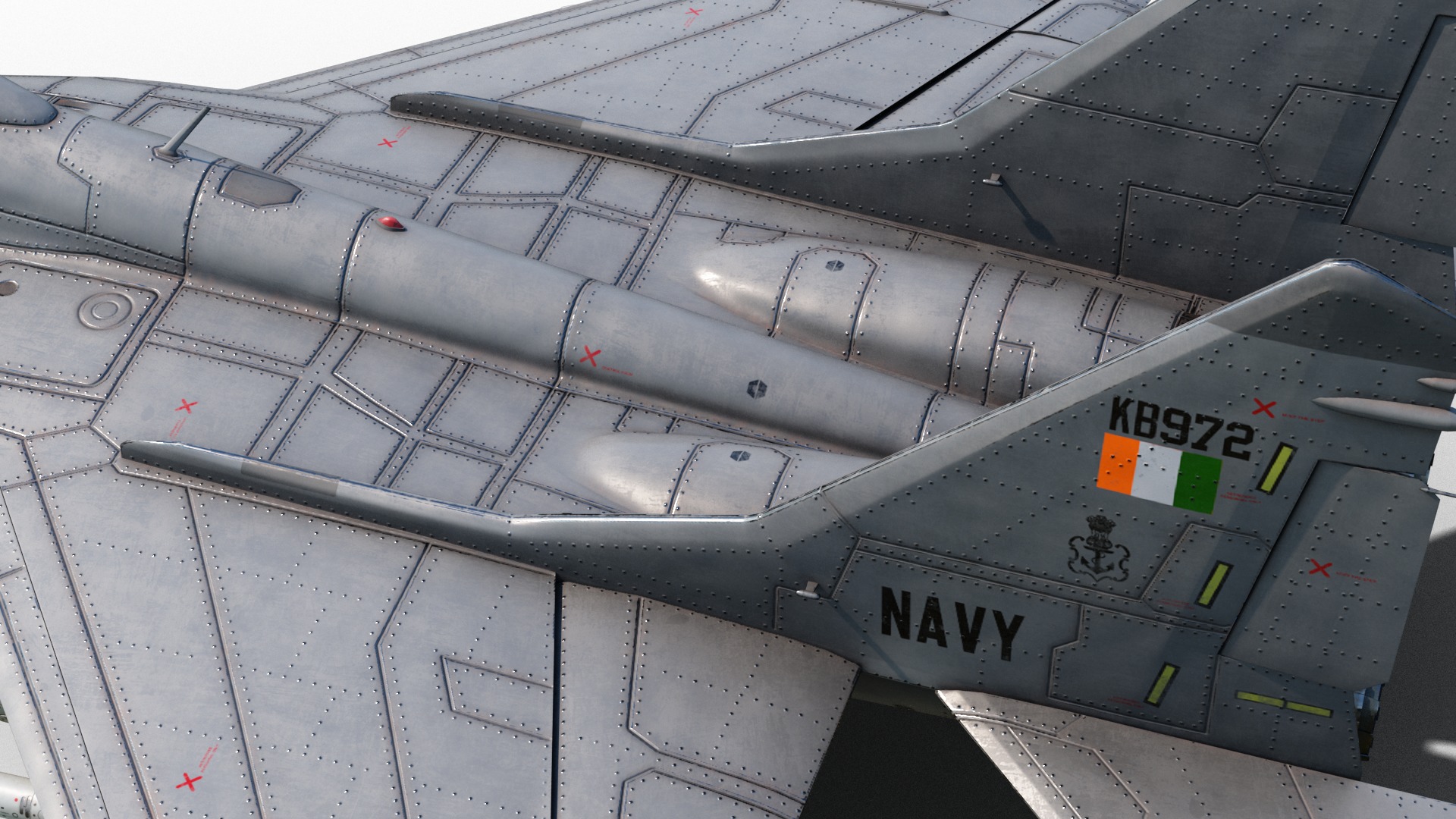 Mikoyan-Gurevich MiG-29Kub Mig29Kub shipboard aircraft Low-poly 3D model_19