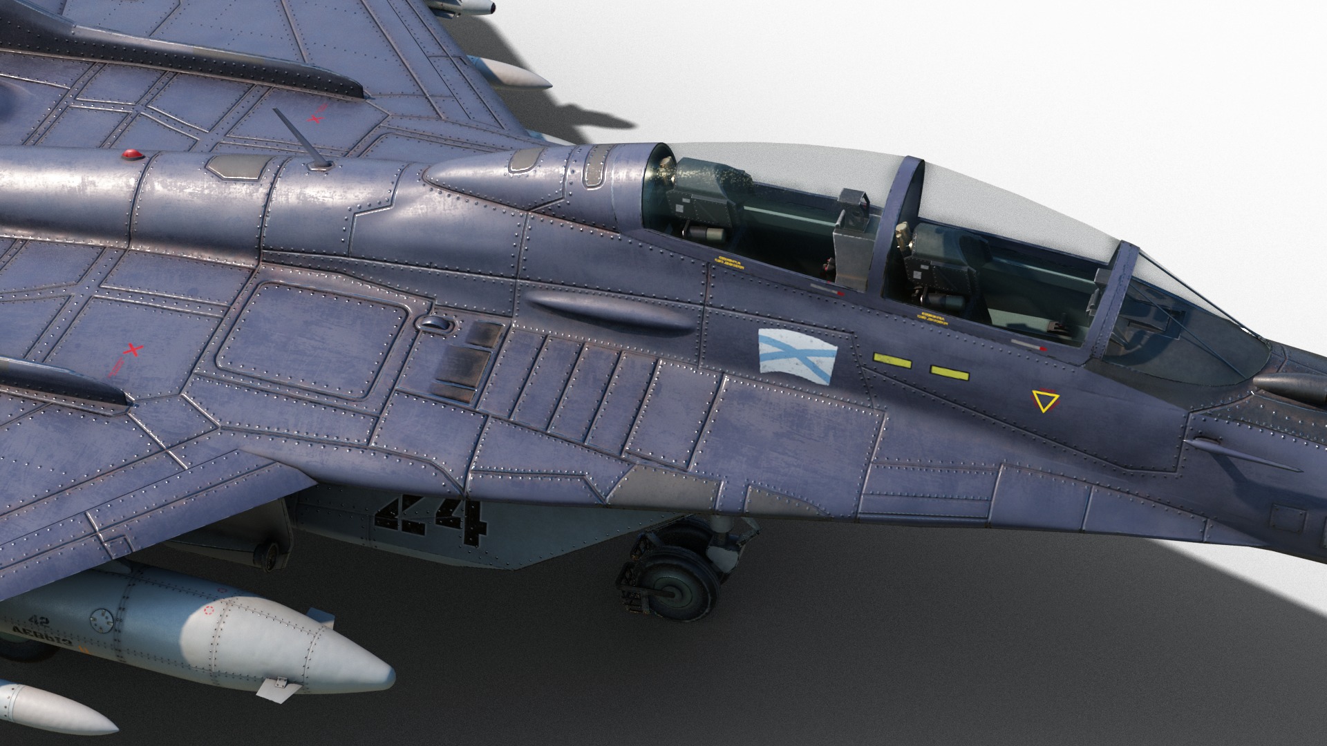 Mikoyan-Gurevich MiG-29Kub Mig29Kub shipboard aircraft Low-poly 3D model_17