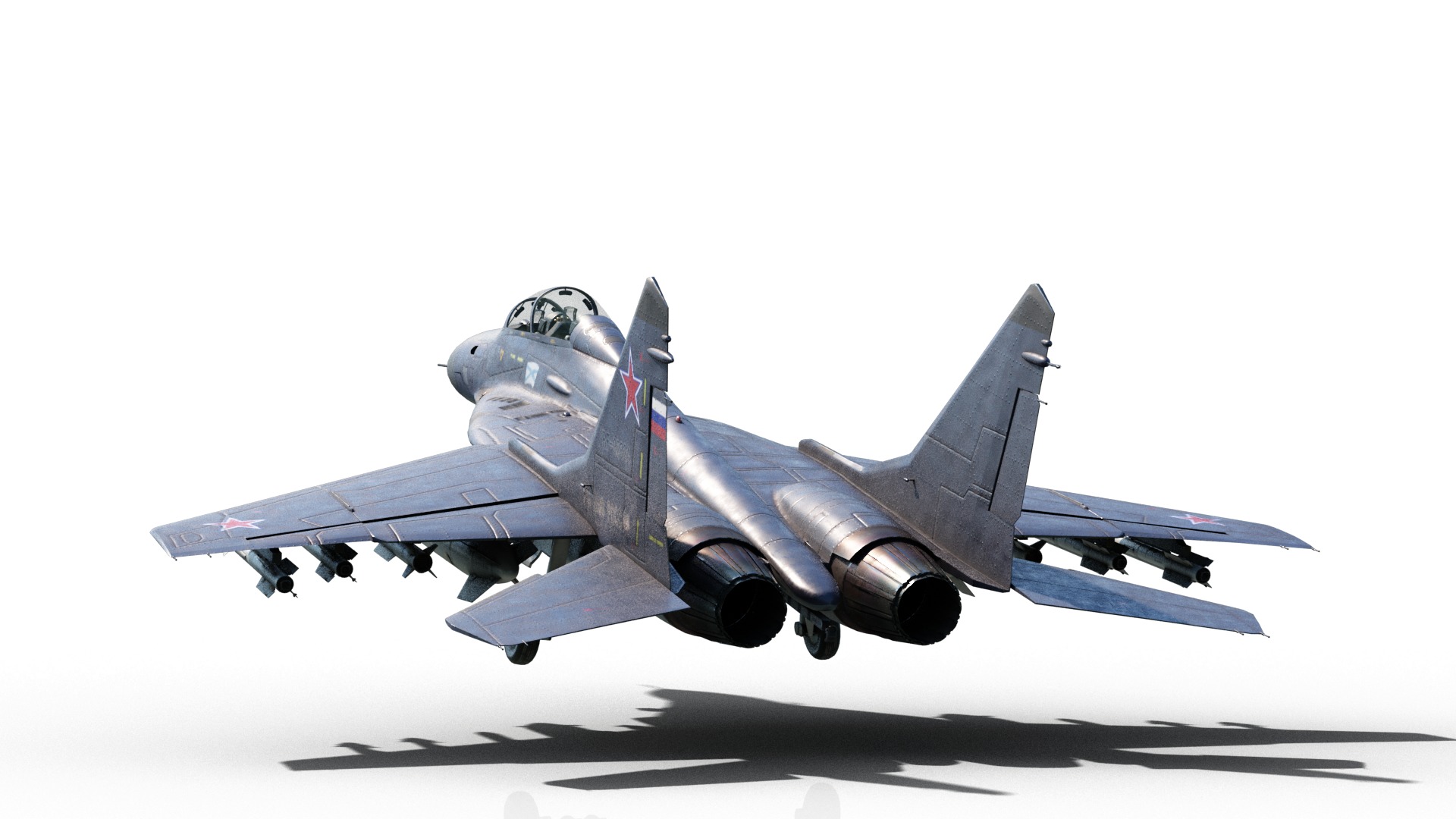 Mikoyan-Gurevich MiG-29Kub Mig29Kub shipboard aircraft Low-poly 3D model_11