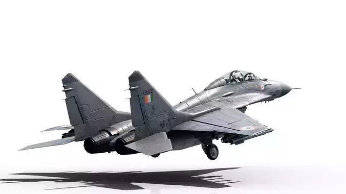 Mikoyan-Gurevich MiG-29Kub Mig29Kub shipboard aircraft Low-poly 3D model