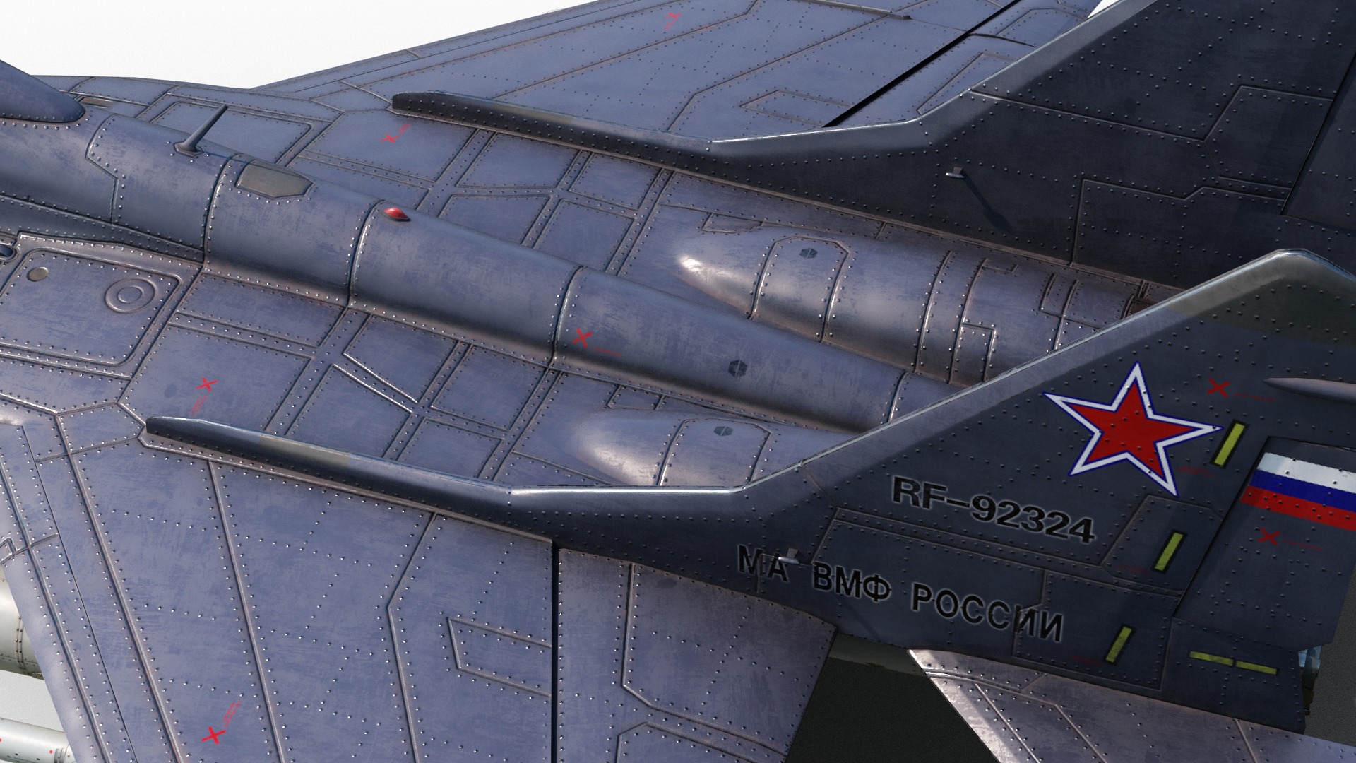 Mikoyan-Gurevich MiG-29Kub Mig29Kub shipboard aircraft Low-poly 3D model_16