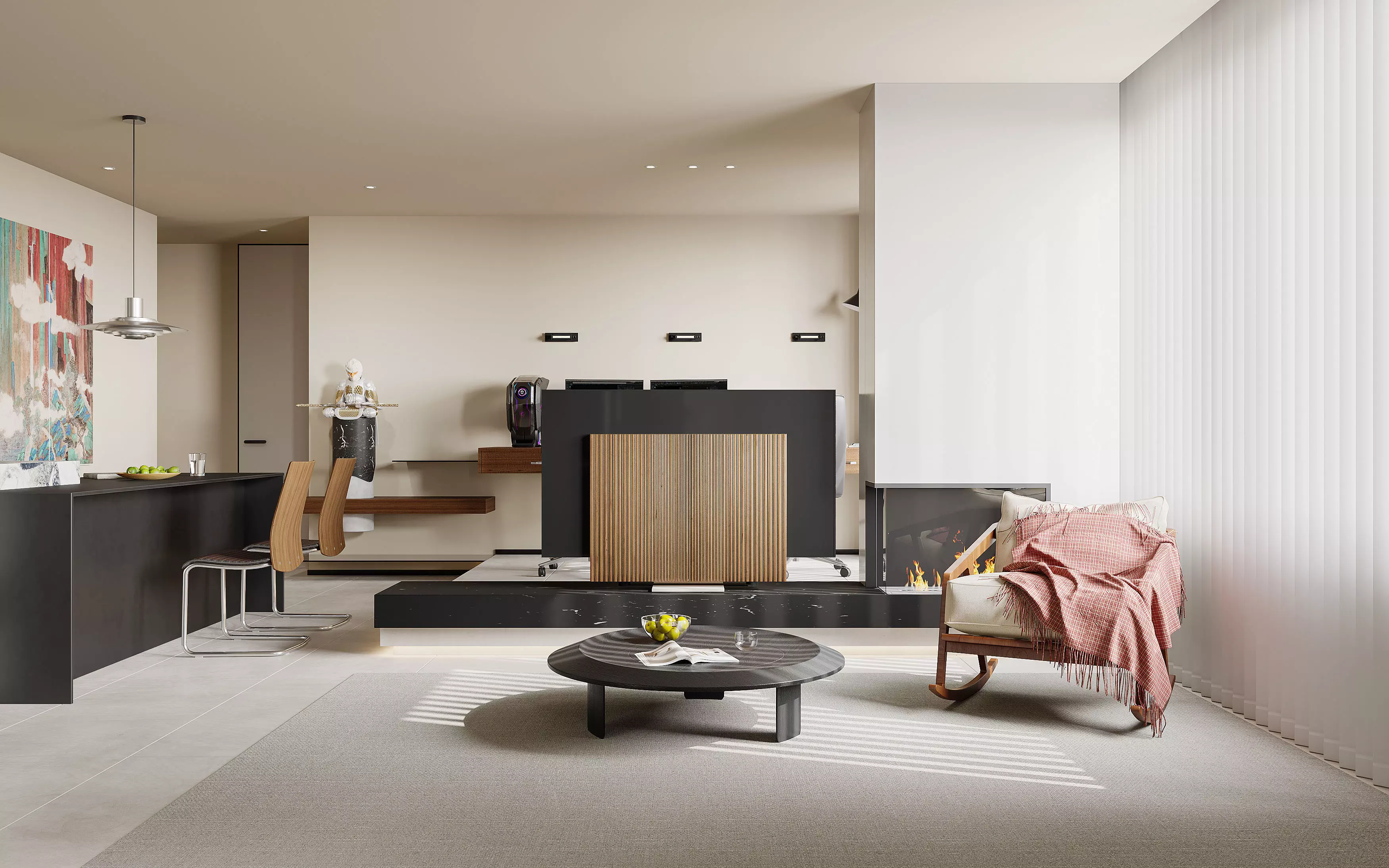 apartment interior scenes 3D model