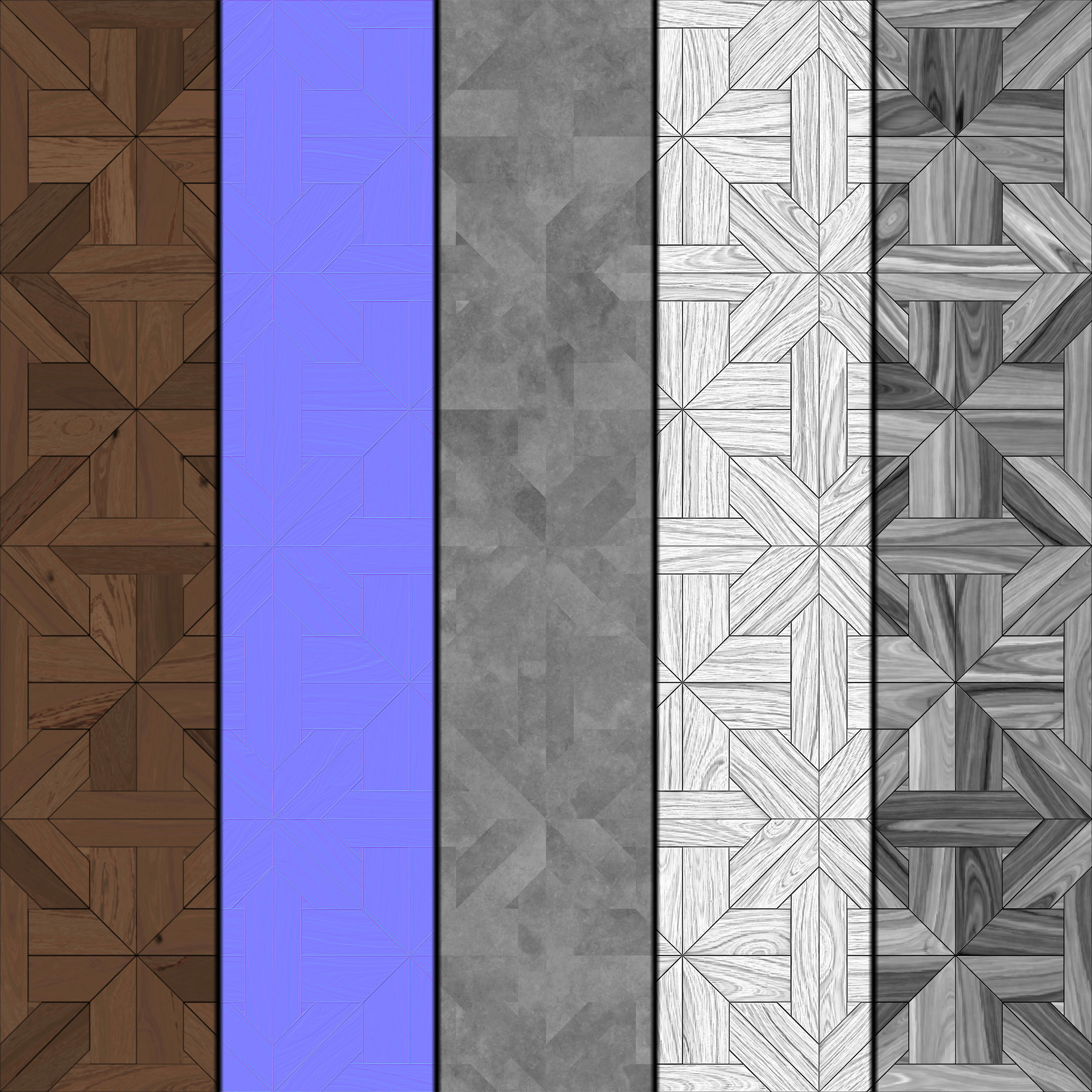 Wood Floor Collection PBR Material Texture_2