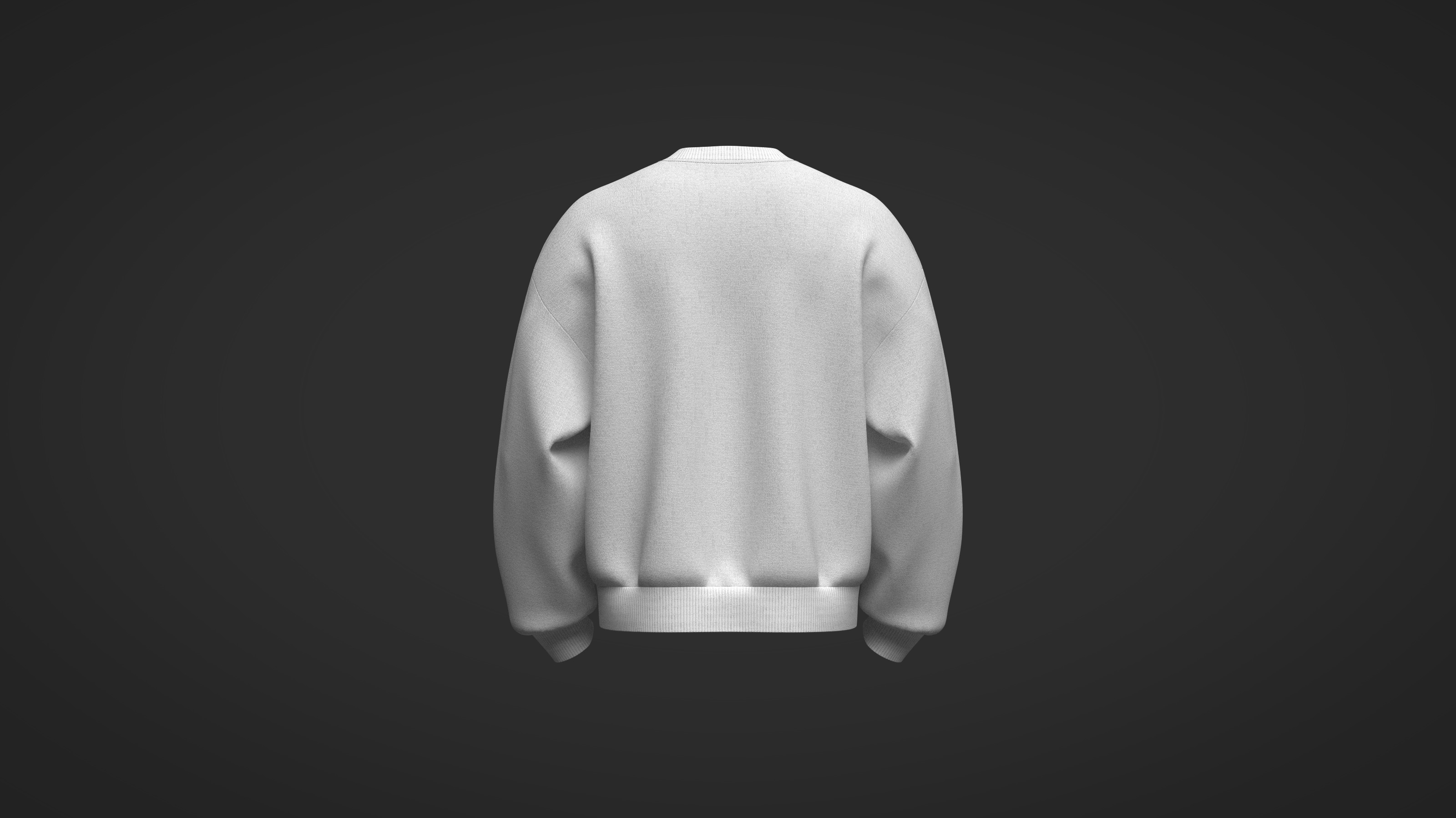 Male Oversized Sweatshirt 3D model_8