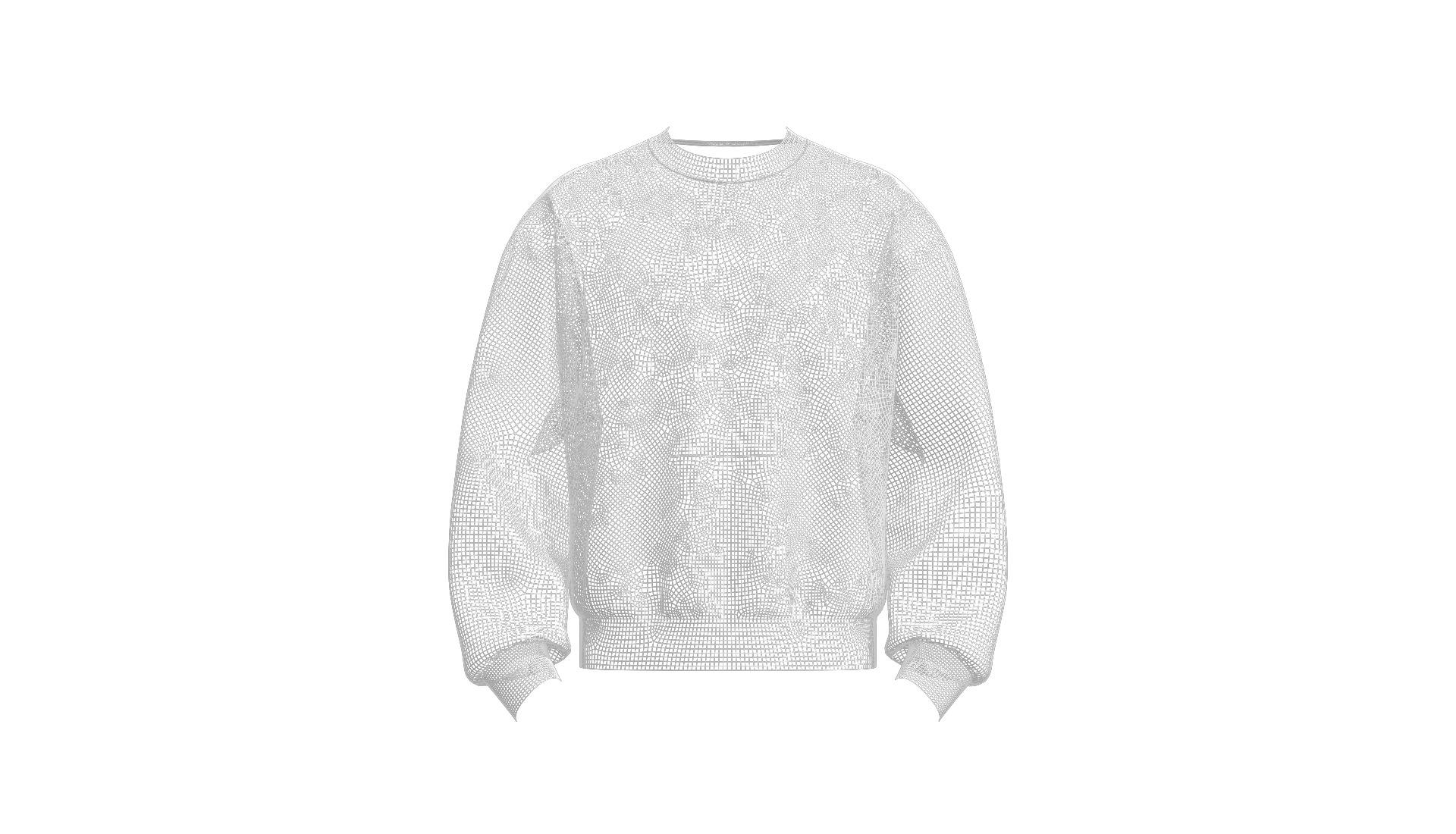 Male Oversized Sweatshirt 3D model_3