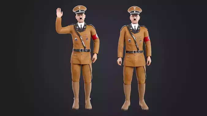 Hitler Low-poly 3D model