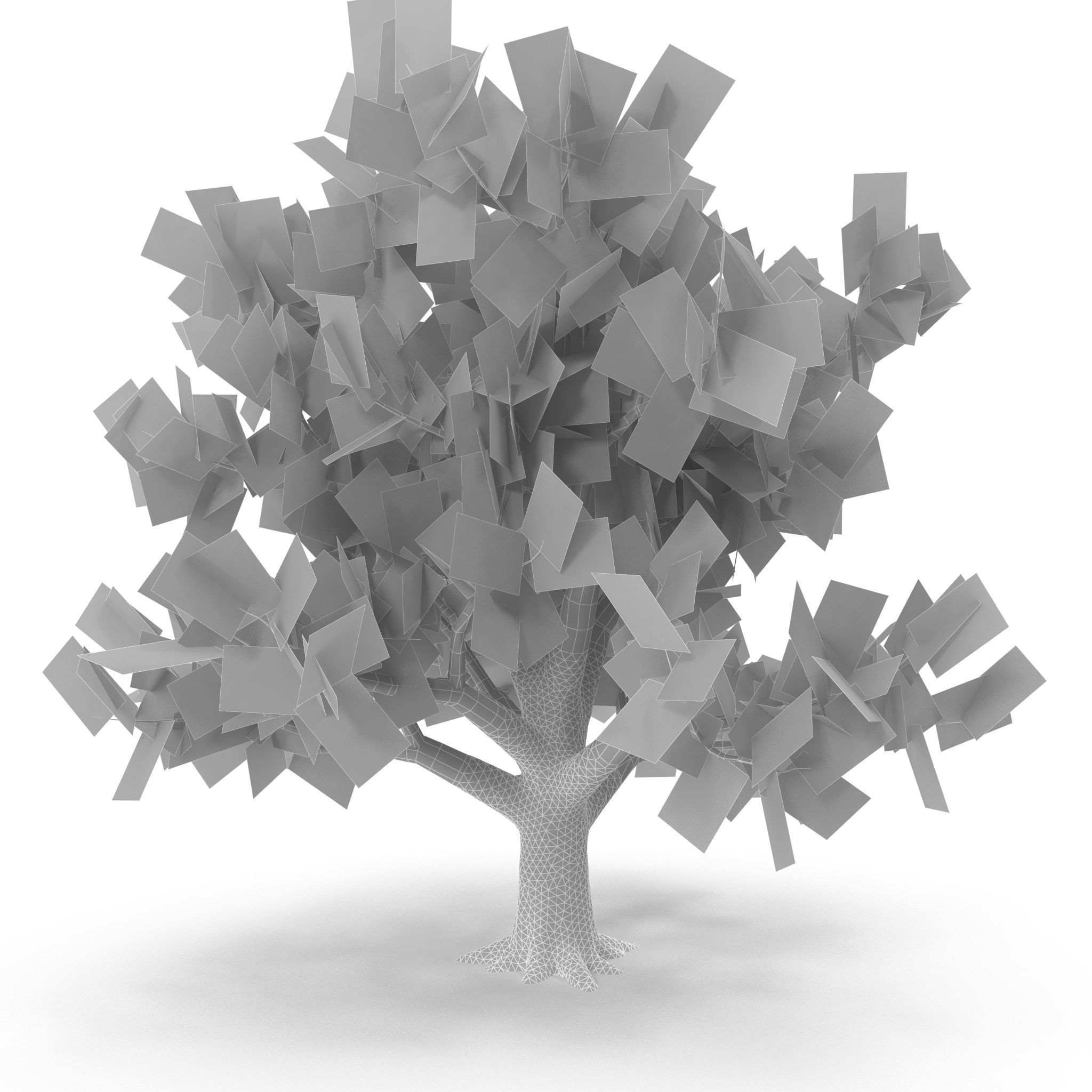 Old Oak Low Poly Low-poly 3D model_8