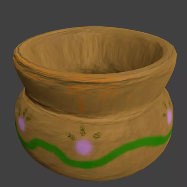 Barro indio CARTOON 3D model