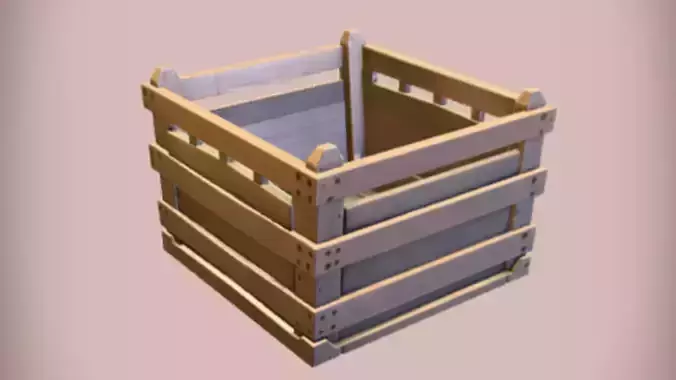 wooden storage crate