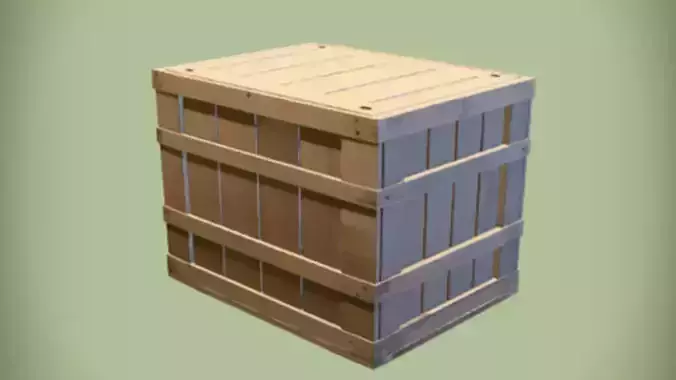 wooden shipping crate 