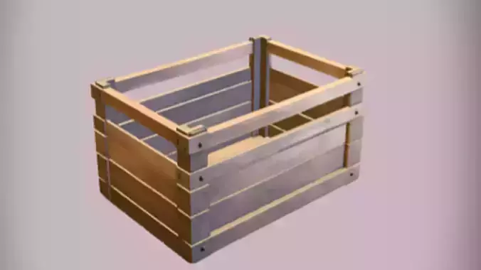 Wooden storage crate