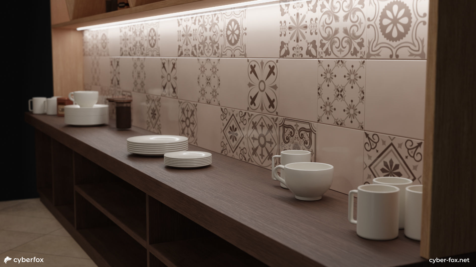 Coffee Shop Set Low-poly 3D model_8