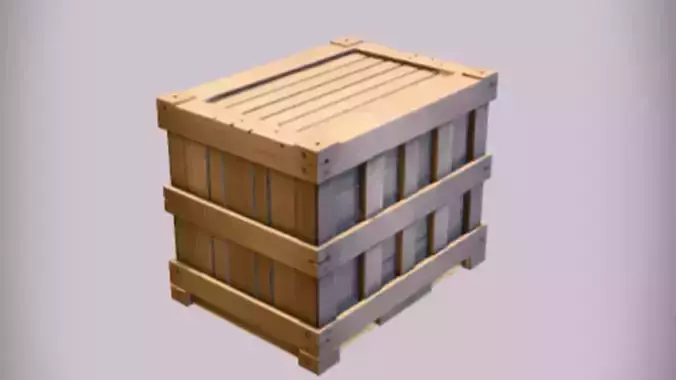 wooden shipping crate 