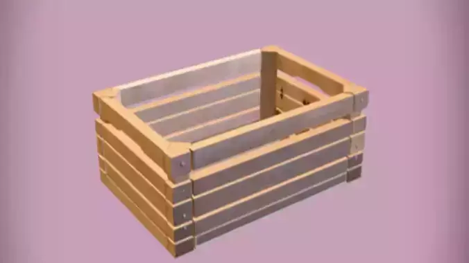 wooden crate or box