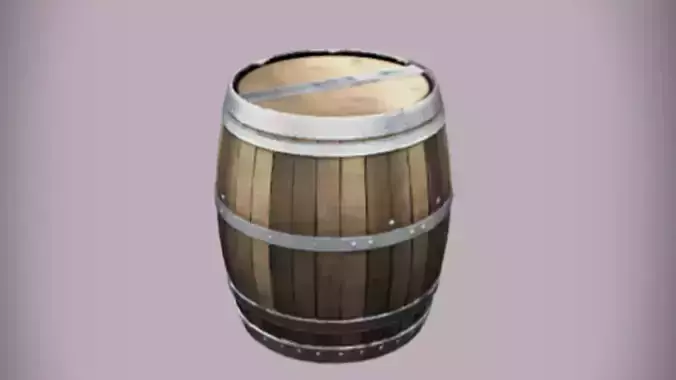 wooden barrel