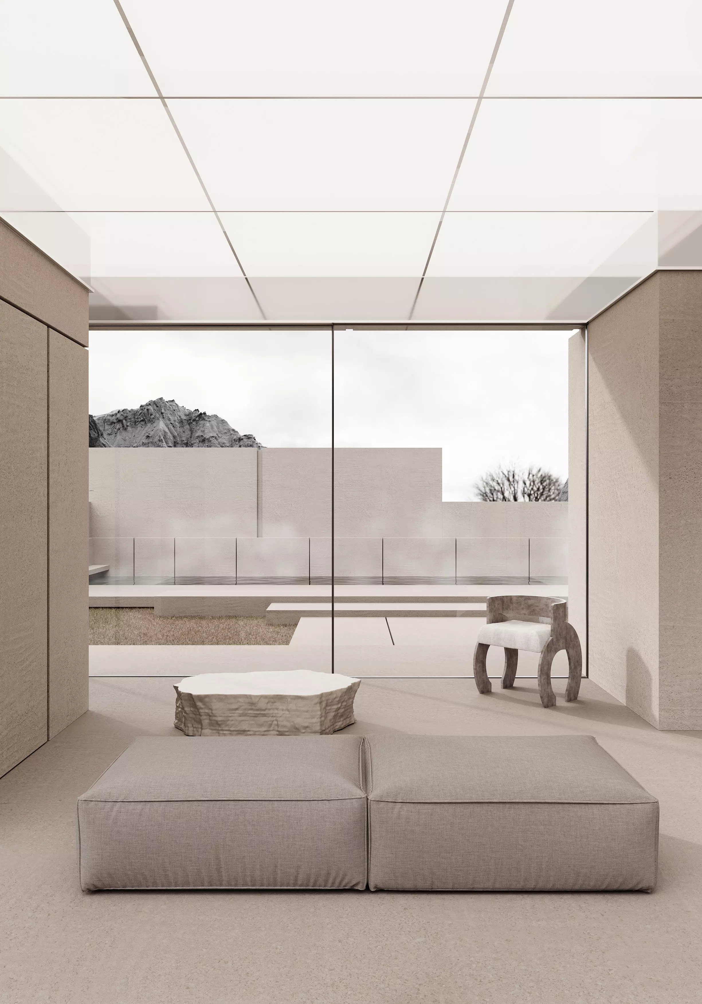 villa interior scenes 3D model_0