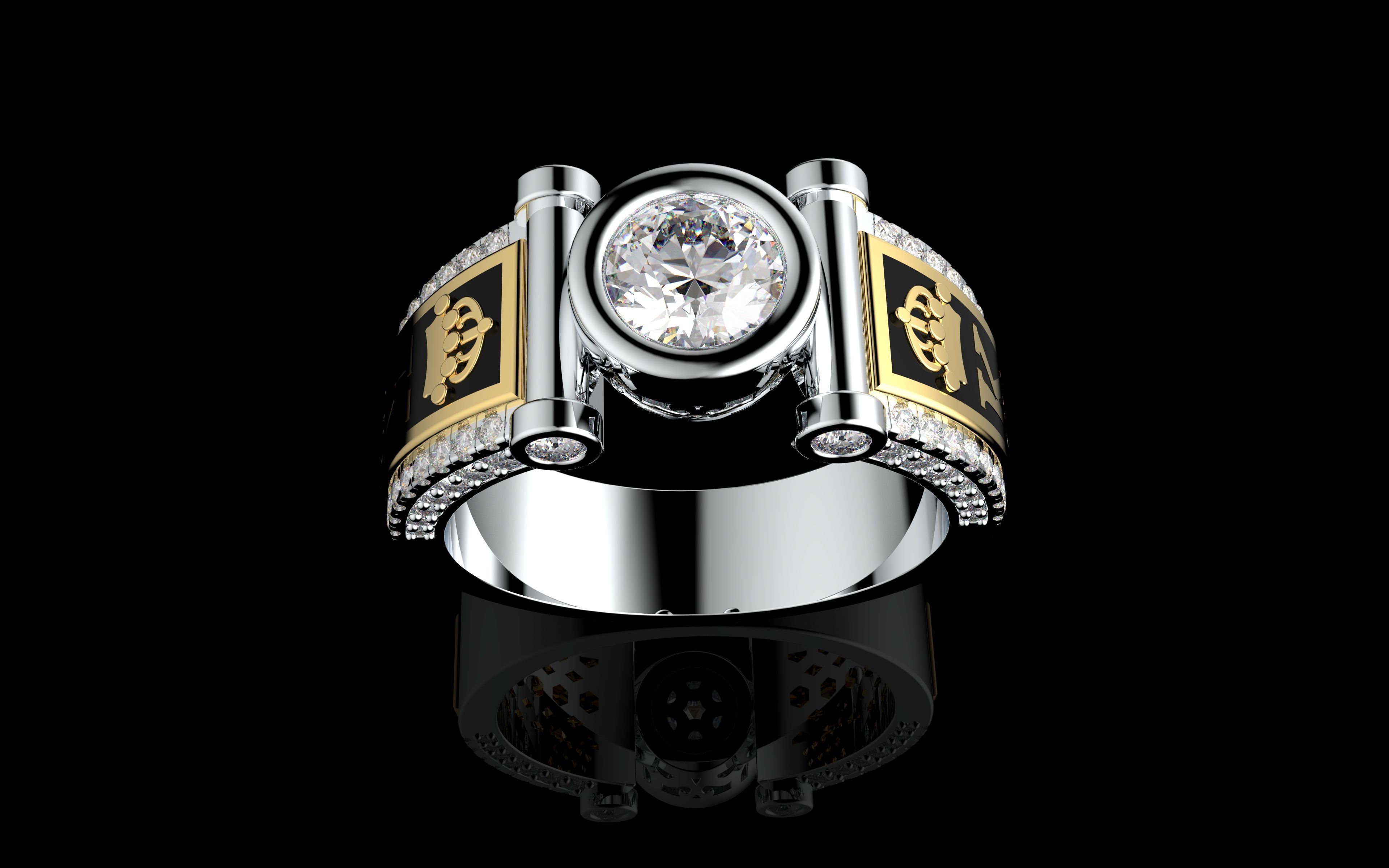 Gold N1245 3D print model_1