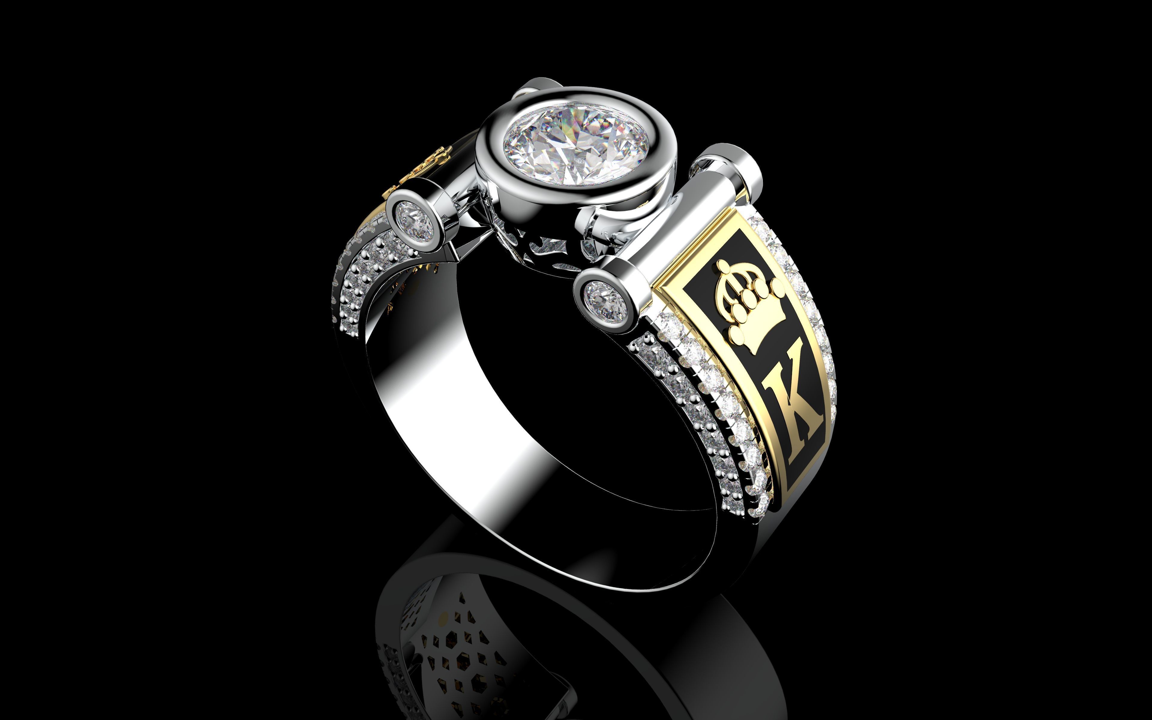 Gold N1245 3D print model_2