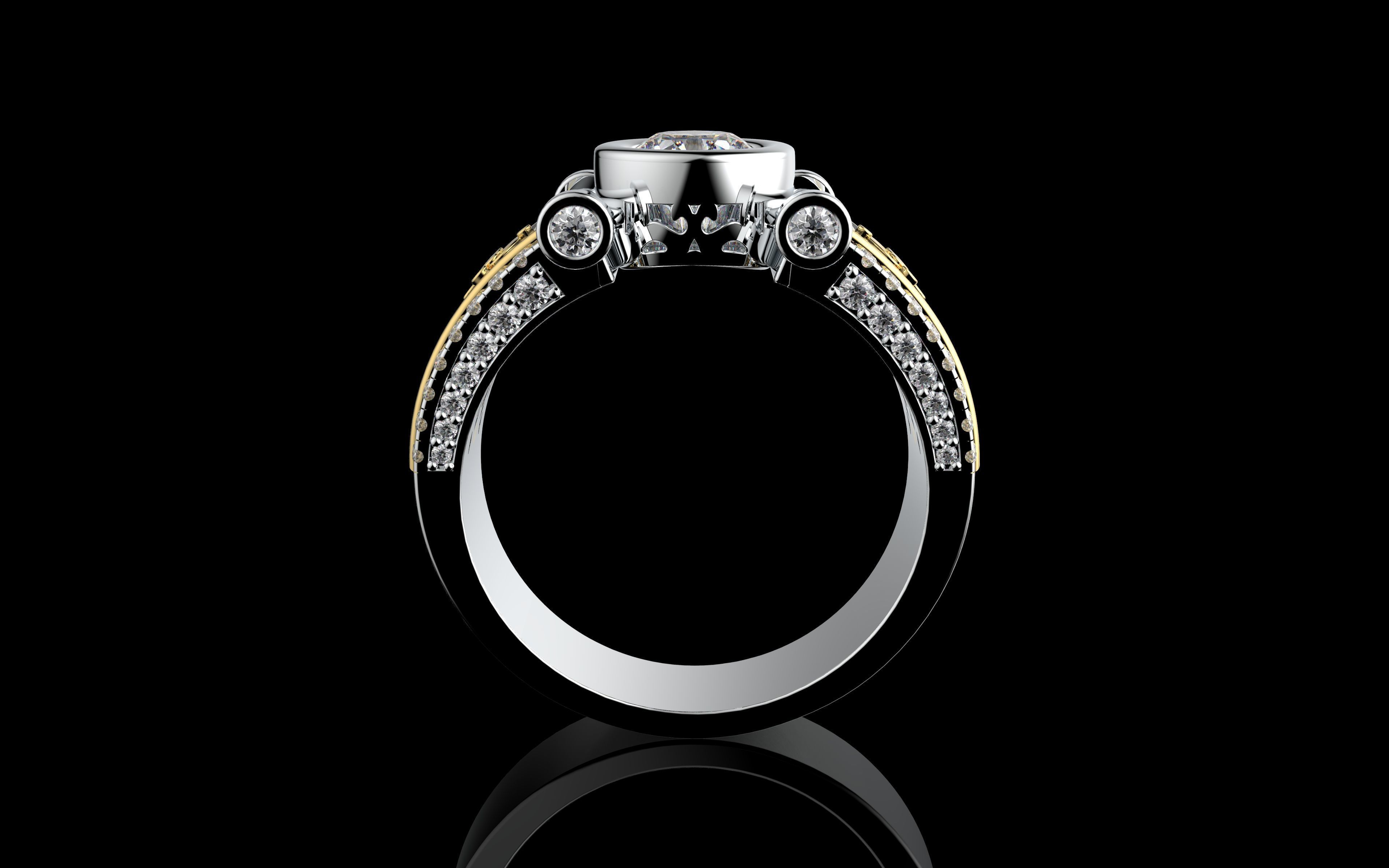 Gold N1245 3D print model_3