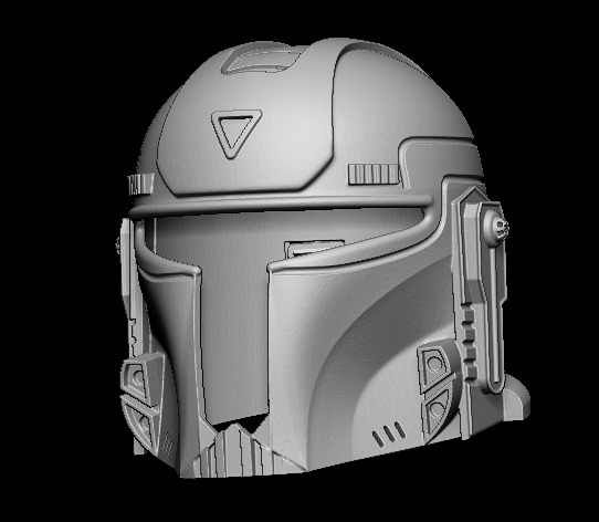 Star wars Cosplay Mandalorion Helmet Lifesize - 3D File STL 3D print model_4