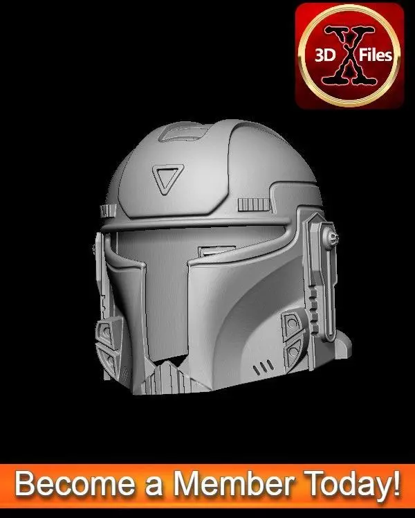 Star wars Cosplay Mandalorion Helmet Lifesize - 3D File STL 3D print model_0