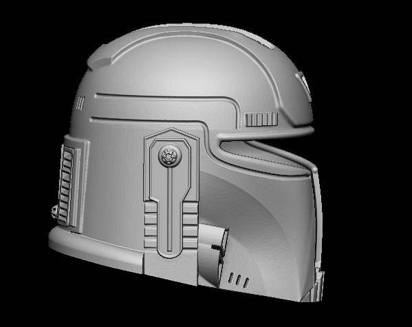 Star wars Cosplay Mandalorion Helmet Lifesize - 3D File STL 3D print model_3